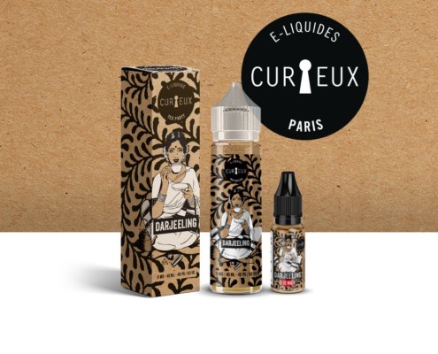 Design Packaging e-liquide Curieux - Tea Edition - Identité visuelle