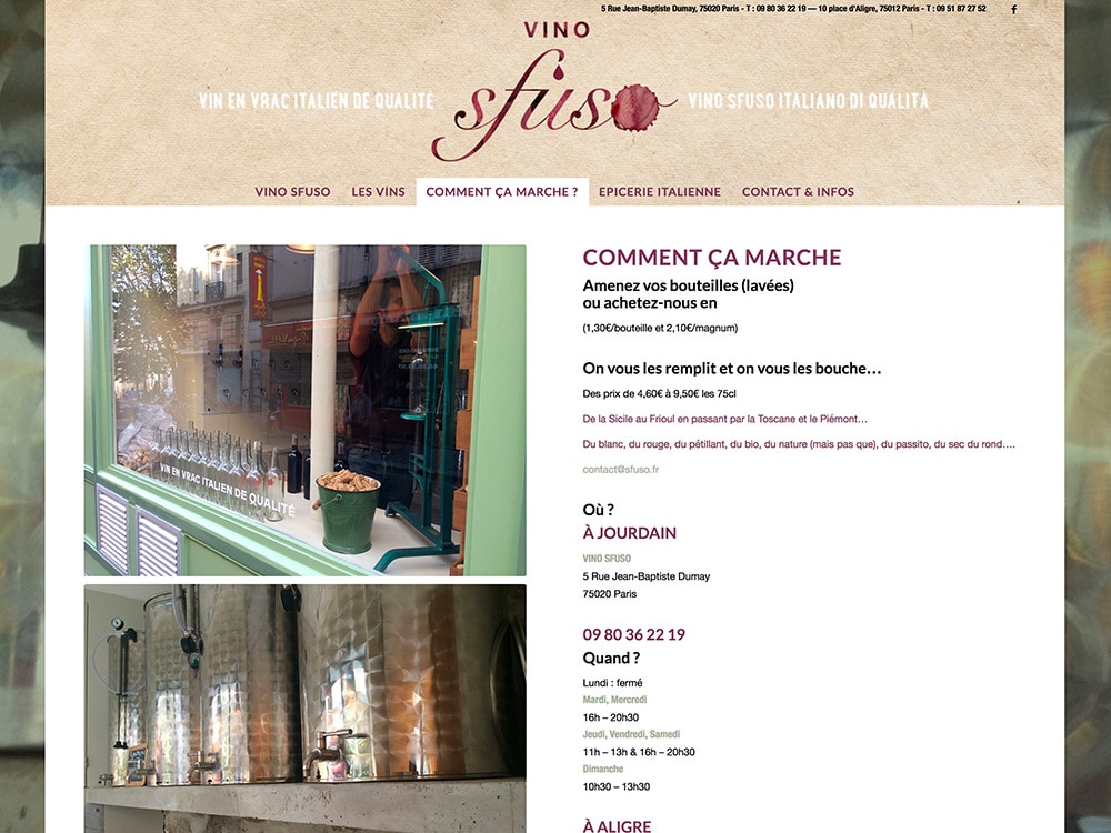 LIMBUS | Agence Design et Web - Vin en vrac